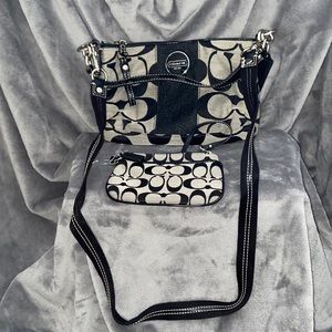 COACH crossbody and wallet set